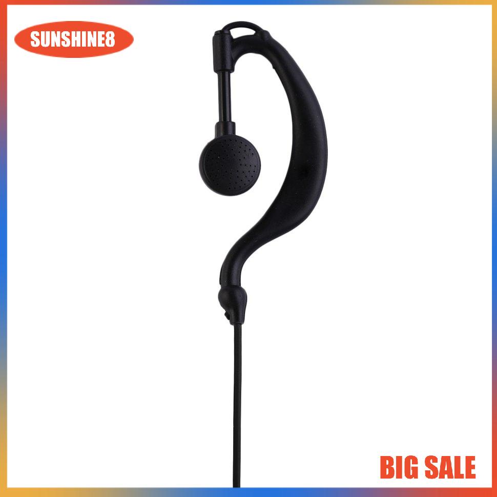 【SUN】Professional 2.5mm G Shape Clip Ear Headset/Earpiece Mic For Motorola