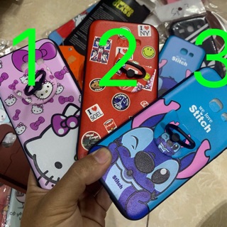 Ốp samsung a520/a5-2017 viền dẻo hình kute kèm iring