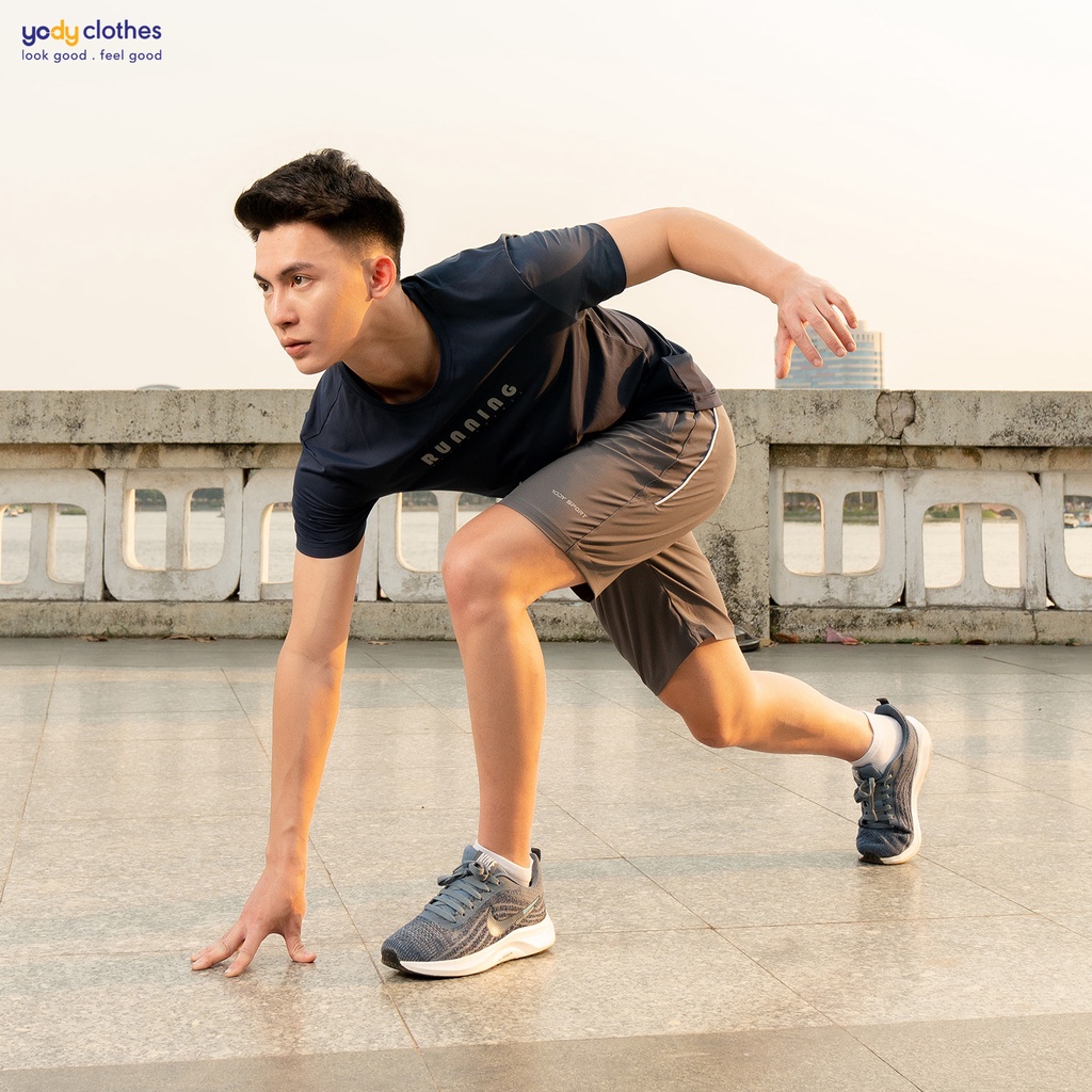 [SALE 30%] Quần short quần đùi thể thao nam YODY basic thoáng mát nhẹ nhàng bền màu SQM5003