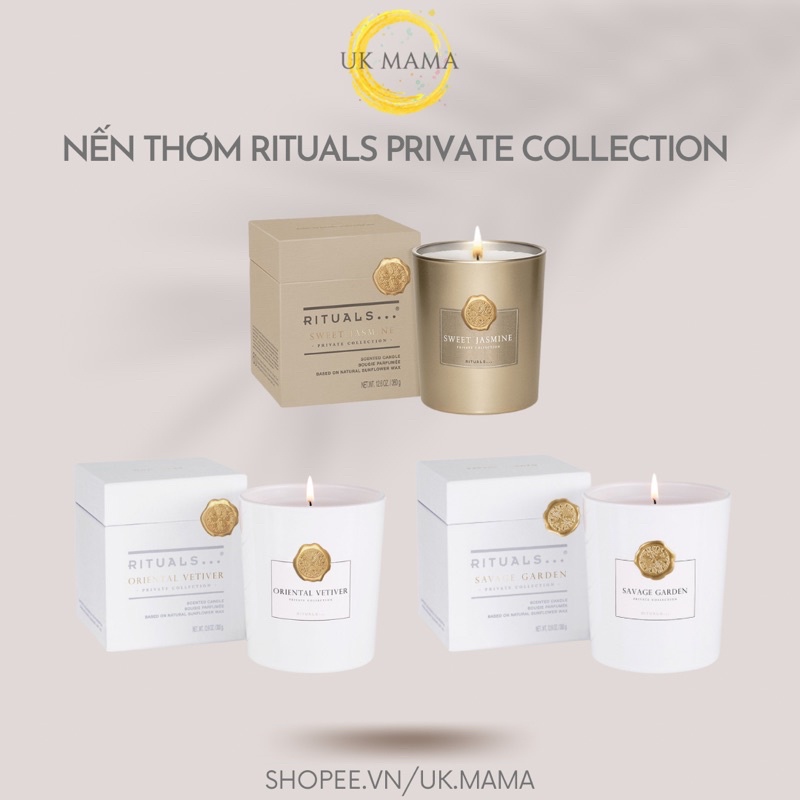 Nến thơm cao cấp Rituals dòng Private Collection