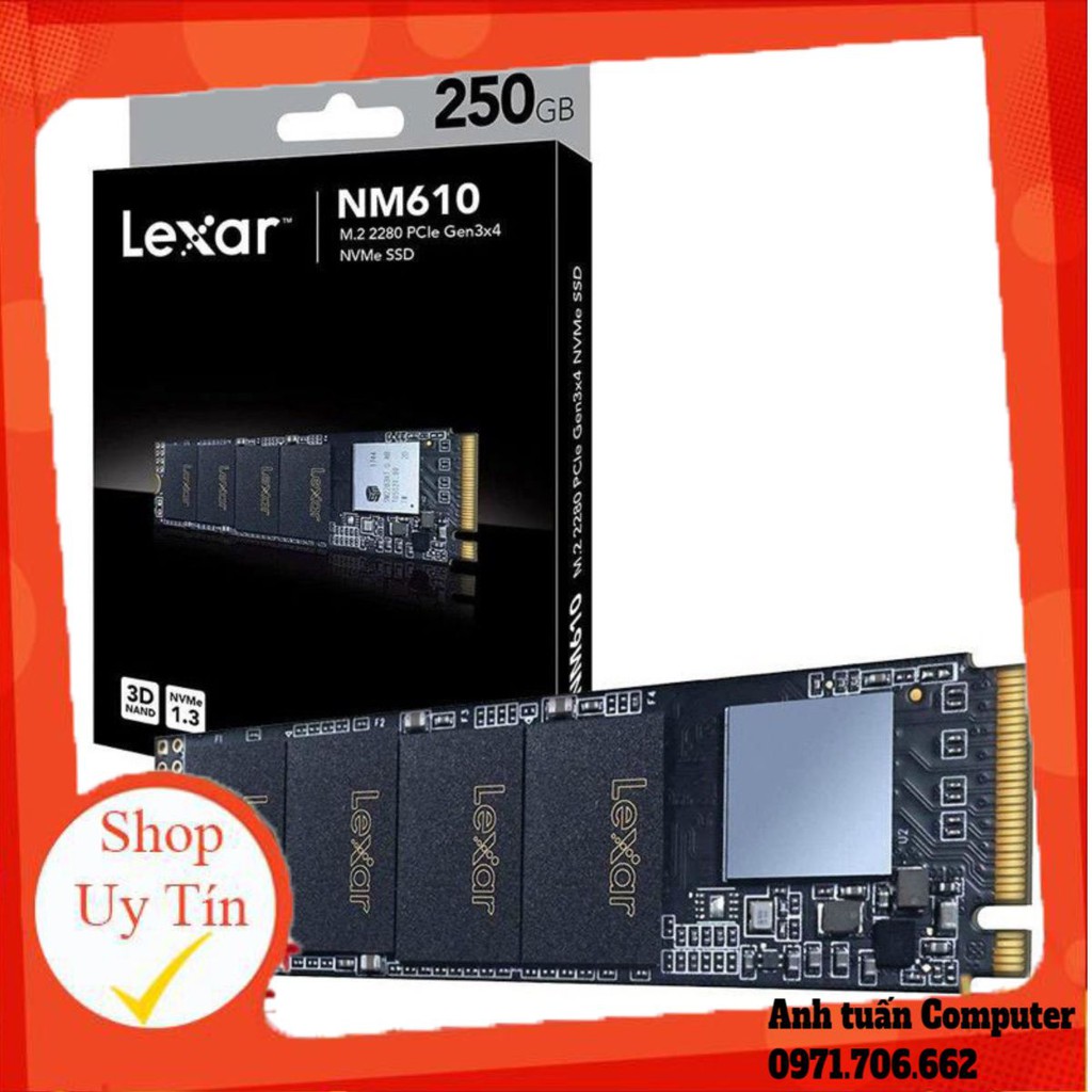 Ổ cứng SSD Lexar NM610-250GB 250GB M.2 2280 NVMe