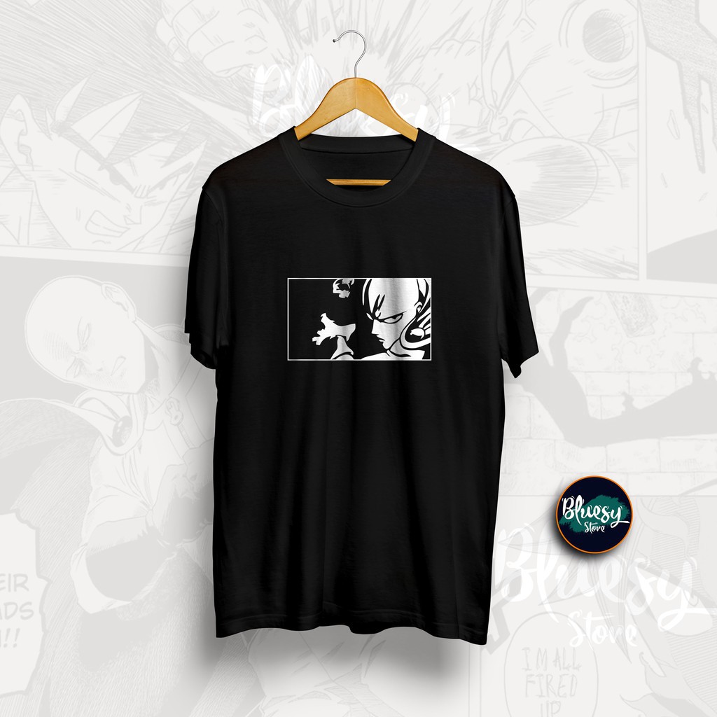 Mẫu áo thun Anime One Punch Man Saitama Serious Punch  / One Punch Man Hissatsu Maji Naguri Shirt độ