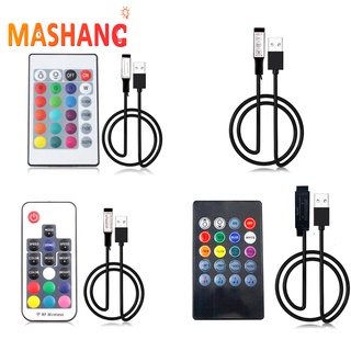 Bộ Điều Khiển Đèn LED Từ Xa DC 5V/12V/24V USB IR RF LED 3/17/20/24 Nút Bấm RGB