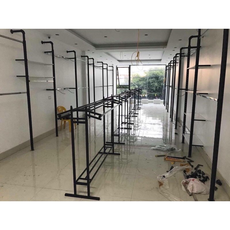 giá treo quần áo-kệ đôi-dàn treo thông minh-kệ tháo lắp dễ dàng-hàng đẹp chắc chắn