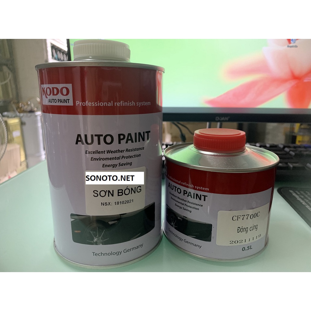 Dầu bóng sơn bóng 2K hiệu Kodo CF8800C tỉ lệ 2:1