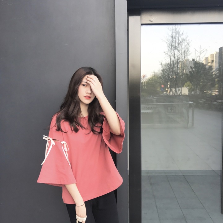Áo Thun Tay Lửng Hở Vai Màu Sắc Trơn Phong Cách Hàn Quốc Thời Trang Mùa Hè Dành Cho Nữ