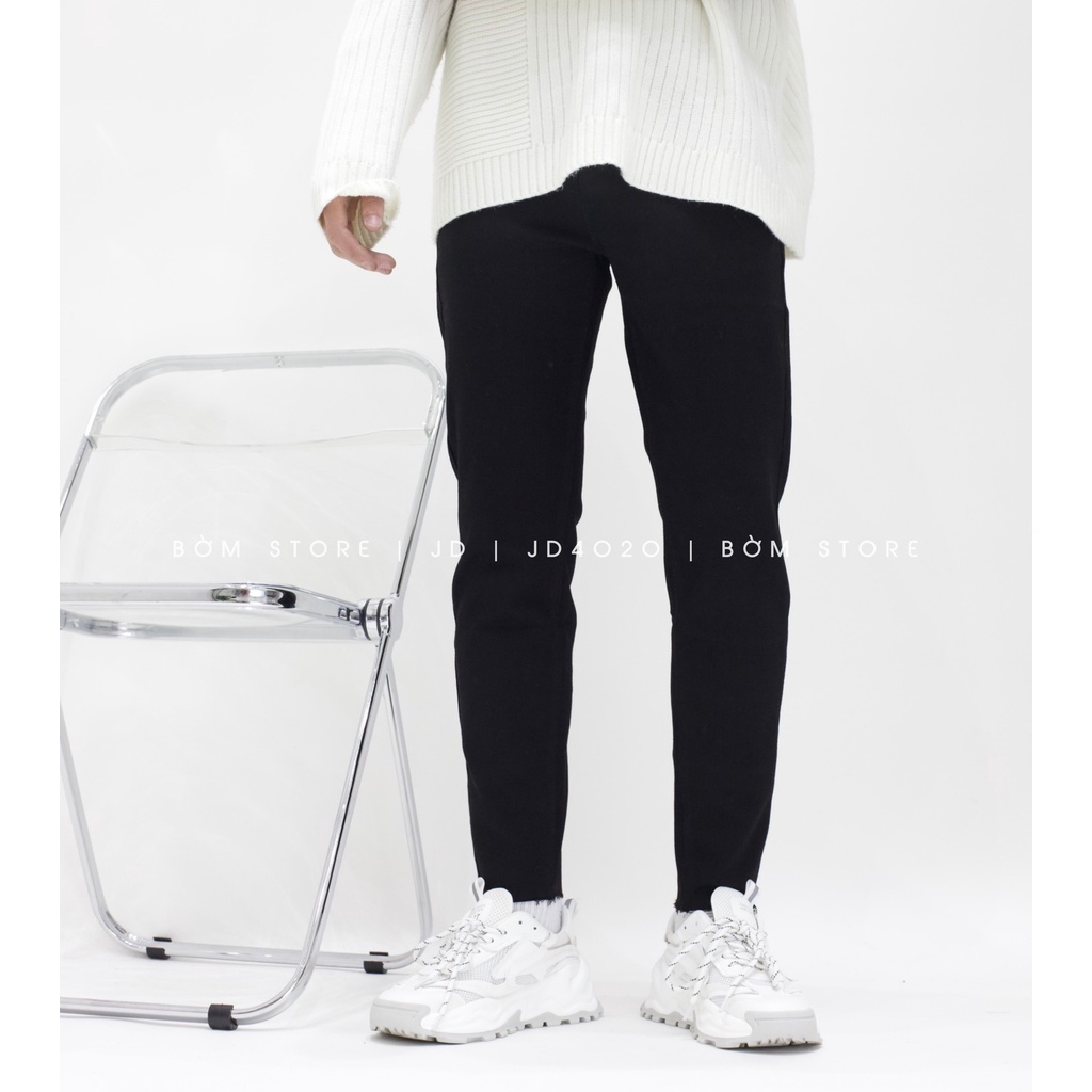 Quần Jean Dài Nam Đen Rách Gối Basic BEACON DENIM Dễ Phối Đồ Form Slim Fit JD304/4020