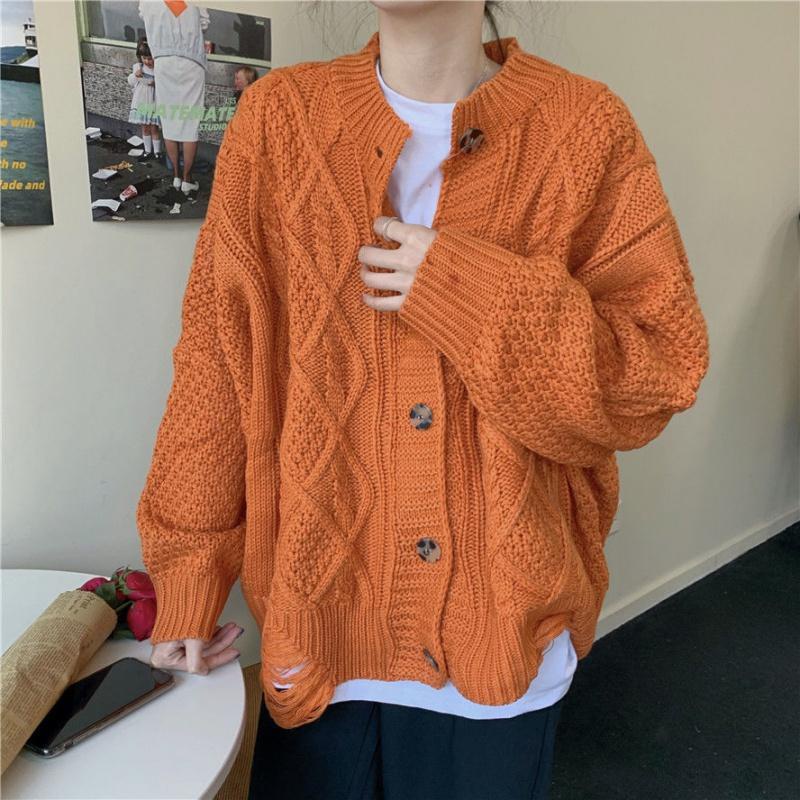 Áo khoác len dáng rộng thiết kế mới thời trang mùa xuân theo phong cách hàn quốc cho nữ