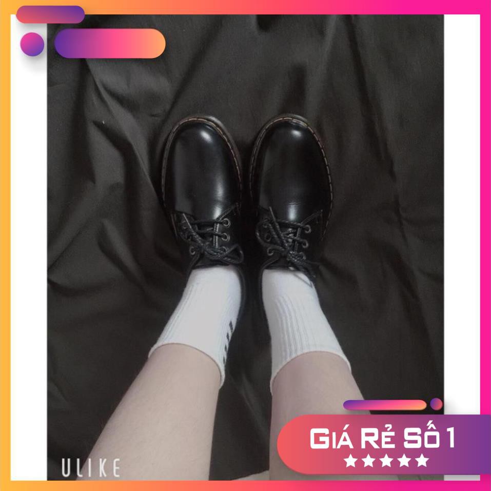 Giày 1461 đen trơn basic fullsize nam nữ Sale 11 -op1 "