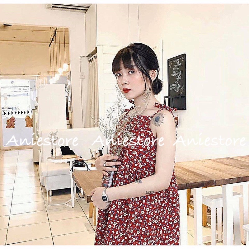 Đầm 2 Dây Nữ Hoa Nhí Vintage 🌼