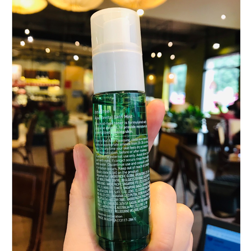 Xịt Khoáng Nha Đam Innisfree Aloe Revital Skin Mist 45ml dưỡng ẩm chuyên sâu | BigBuy360 - bigbuy360.vn