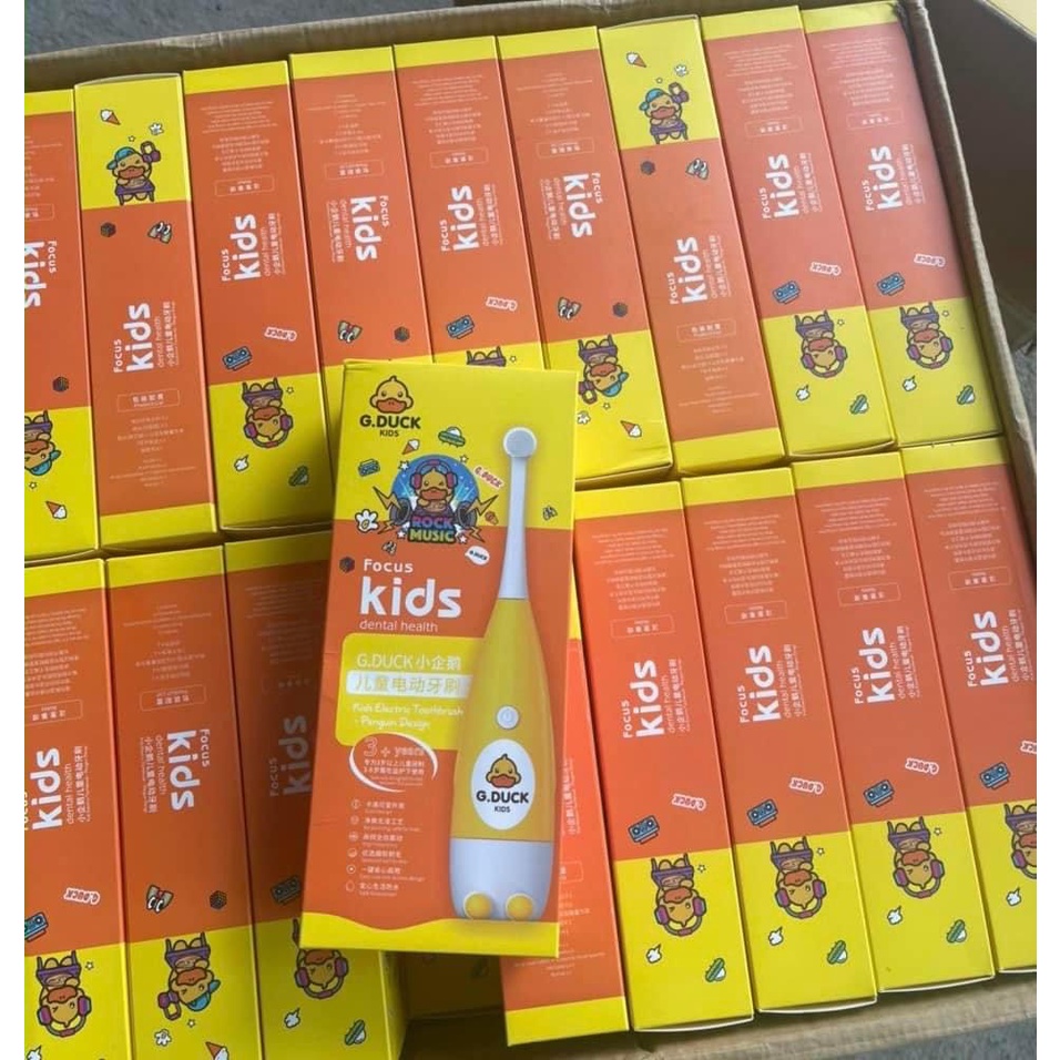 Bàn Chải Đánh Răng Điện Cao Cấp Vịt Vàng Cho Bé