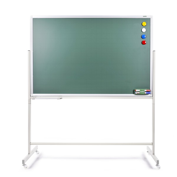 Bảng từ xanh viết phấn có chân di động 1 mặt 80*120cm (Tặng kèm phấn, nam châm) | BigBuy360 - bigbuy360.vn