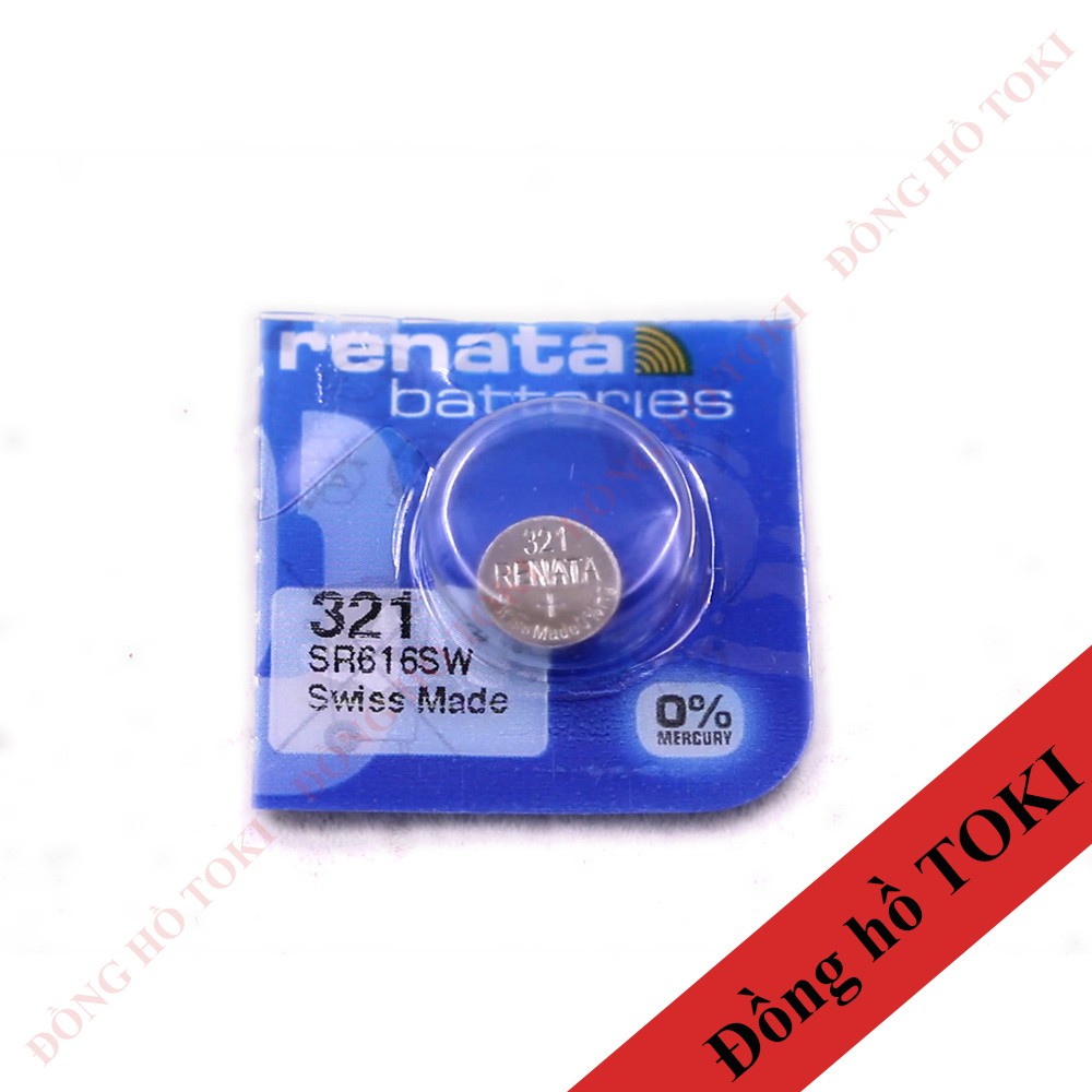 Pin đồng hồ oxit bạc SR616SW (321) chính hãng Thụy sỹ Renata