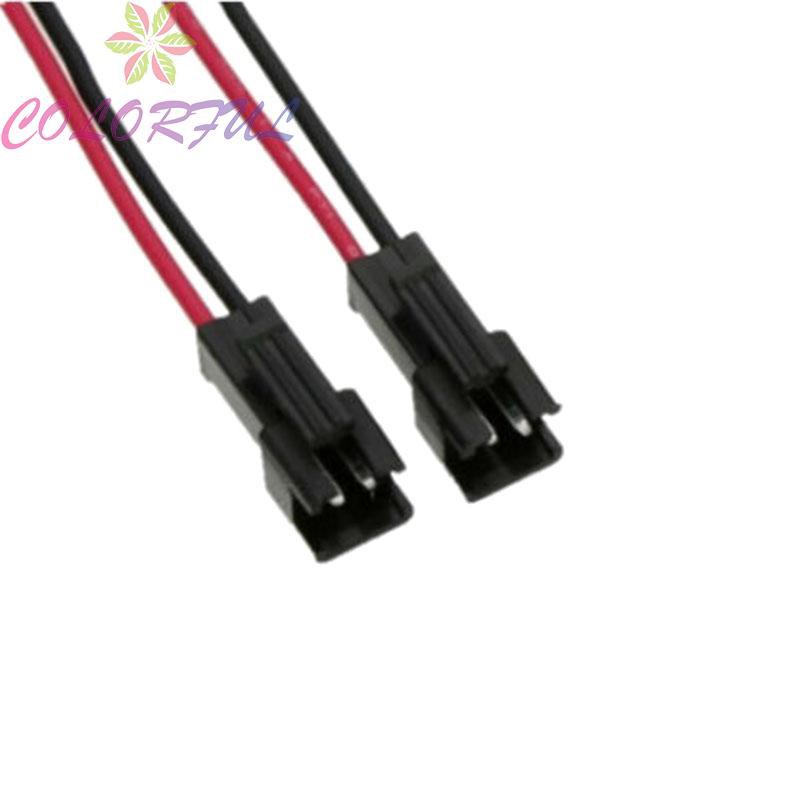 Practical PVC 24AWG Universal 2.54mm SM 2-Pin 2P Connector Plug Red/ Black Professional Male / Female Head Connected