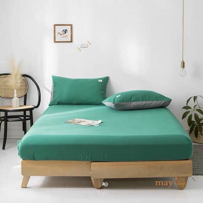 Ga giường May Bedding chất liệu cotton tici gồm ra giường và 2 vỏ gối nằm kích thước 1m2 1m6 1m8 2m2