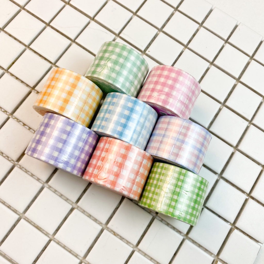 Băng Keo Washi Tape Caro Bản to 3cm cực đẹp - Hidari