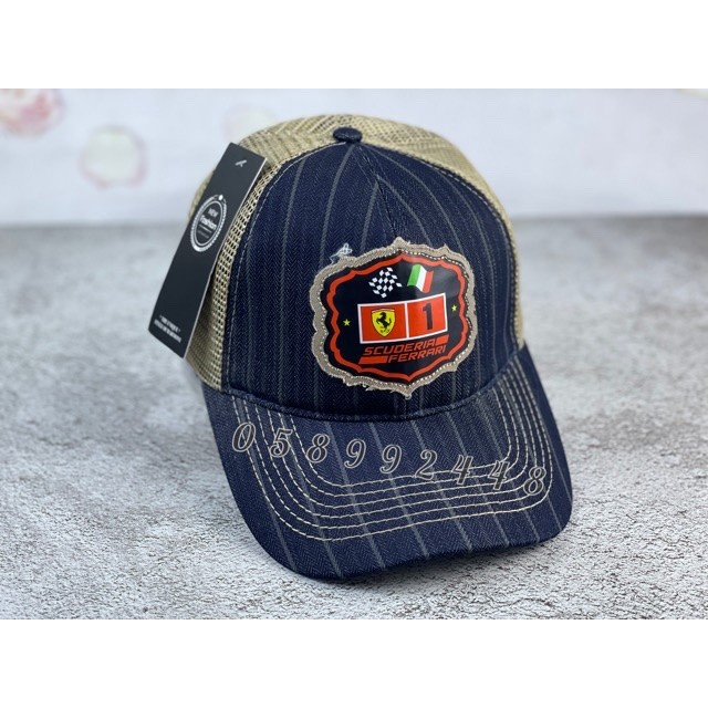 (SỈ LE MŨ NÓN TPHCM) mũ lưỡi trai jeans phối lưới thêu logo thoi cực chất siêu xịn bao đẹp bao chất nam nữ