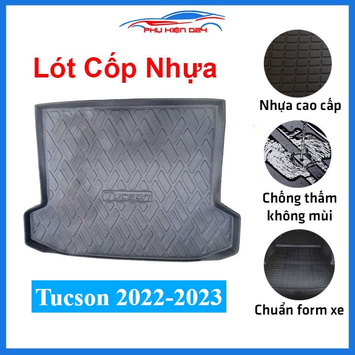 Thảm nhựa lót cốp Tucson 2018-2019-2020-2021, 2022-2023 nhựa dẻo dày dặn đàn hồi tốt