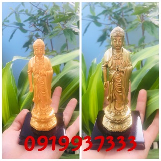 Tượng Phật A Di Đà đứng cao 13 cm