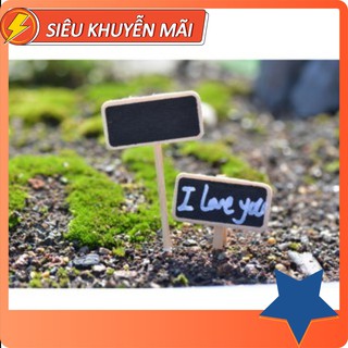 Bảng tên đen  trang trí tiểu cảnh, thủy sinh, terrarium, chậu cây cảnh, sen đá, bánh kem, xương rồng