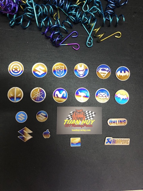 Tem titan dán dè , dán đồng hồ , mặt nạ , biển số ,  hd , ya, marvel , su , dè , mèo thần tài , cánh chim