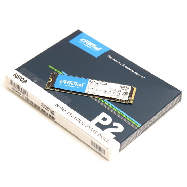Ổ cứng SSD M2-PCIe 500GB Crucial P2 NVMe 2280 chính hãng | BigBuy360 - bigbuy360.vn