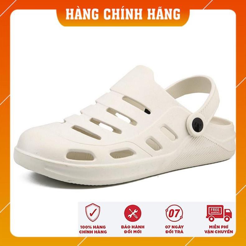 Giày Sandal Siêu Nhẹ Đục Lỗ Thoáng Khí Cho Nam