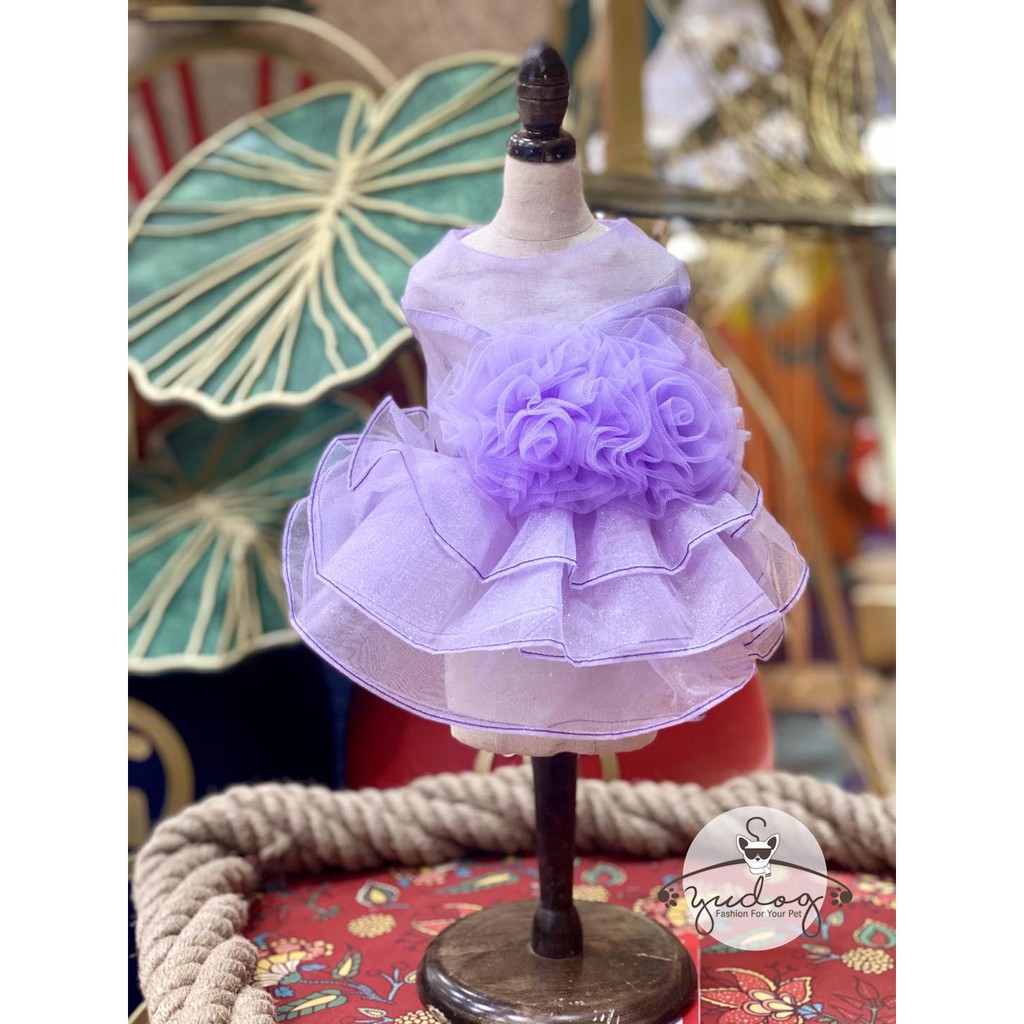Đầm voan công chúa yudog cho thú cưng chó mèo