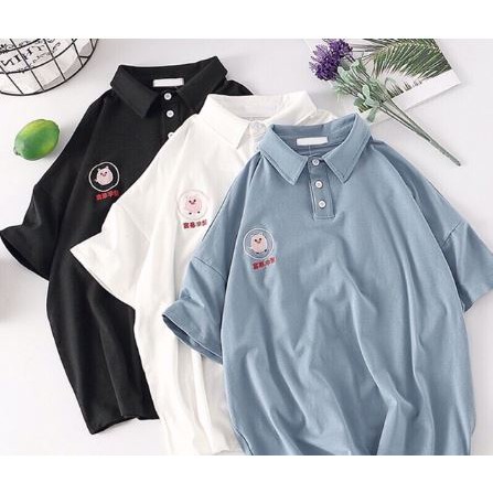 ⚡ SALE | SALE | HOT | HIT | Áo Thun Tay Lỡ Tay Ngắn Có Cổ Form Rộng Hàng Xuất Khẩu Có Hình Thật __ Sales ^^ .. .