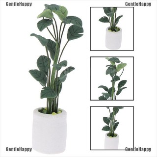 1 Chậu Cây Nhựa Mini Tỉ Lệ 1:12 Trang Trí Nhà Búp Bê