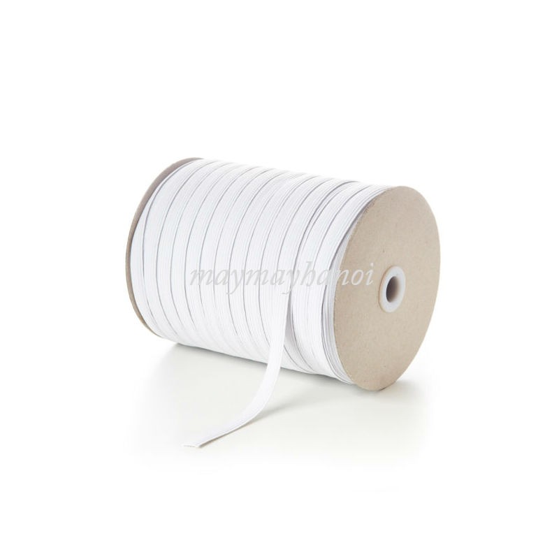 Cuộn 80- hơn 100m chun may trắng bản 0.5 đến 1 cm