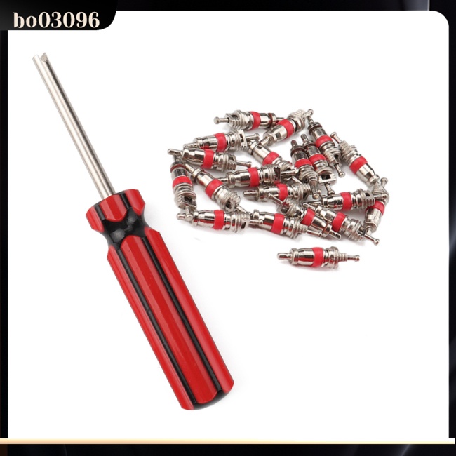 20 Lõi Van Xe Đạp/Xe Máy Bằng Hợp Kim Kẽm Kèm Dụng Cụ Tháo Gỡ