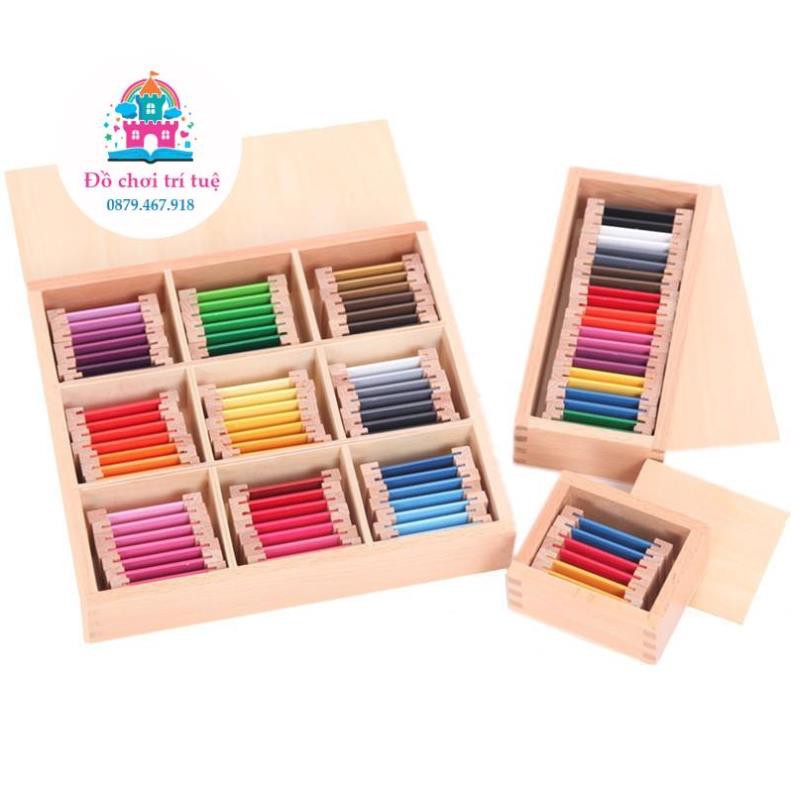 Giáo cụ Montessori - Bộ 3 bảng màu