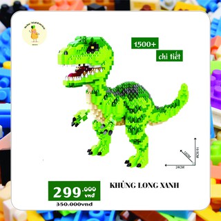 BỘ GHÉP HÌNH KHỦNG LONG XANH