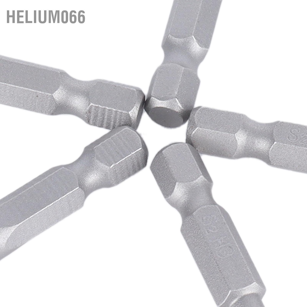Helium066 5 cái từ tính Ngũ giác Bits Bộ khoan Mũi vặn vít có đầu bền Bit dùng cho máy tuốc nơ