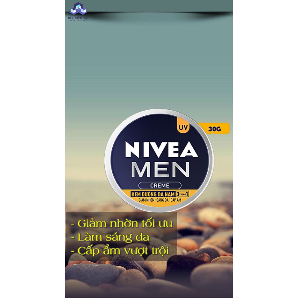 NIVEA_ KEM DƯỠNG DA NAM NIVEA MEN 3N1 30ML