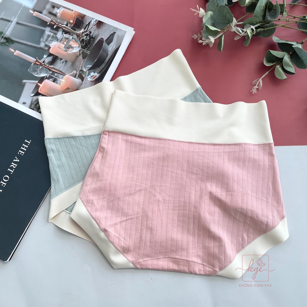 Quần lót nữ cotton tăm cạp cao , quần lót gen bụng chất mềm ôm mông 48 - 54 kg C328