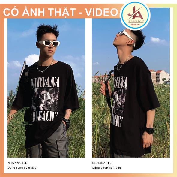 Áo thun nam nữ Nirvana Bleach - Áo  phông tay lỡ Unisex form rộng Local Brand