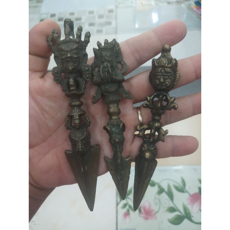 Bộ 3 chày kim cang pháp khí Mật tông