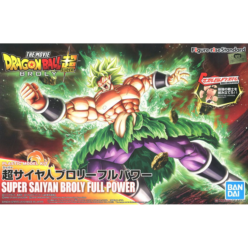 Mô hình lắp ráp Figure-rise Standard Super Saiyan Broly Full Power Bandai 4573102557124 Dragonball