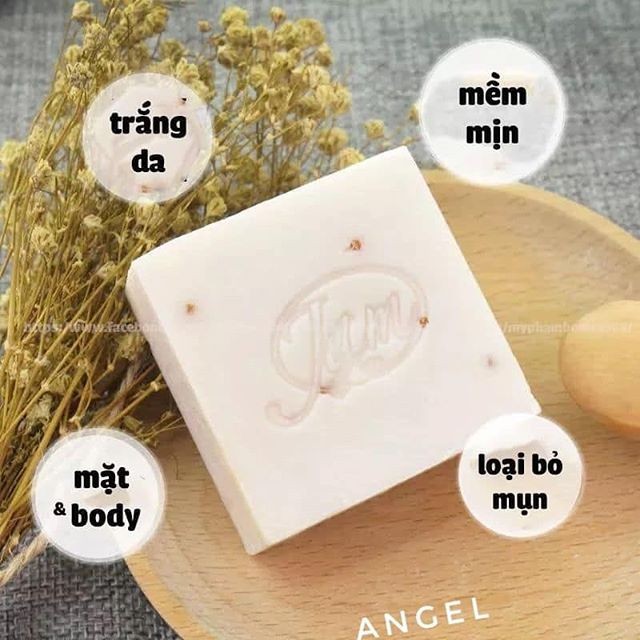 [Cực Rẻ] Lốc 12 Cục Xà Phòng Cám Gạo Thái Lan Jam Rice Milk Soap