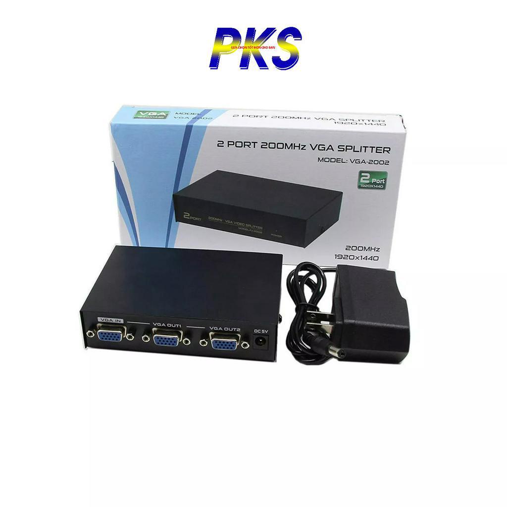 Bộ HUB Chia VGA 1 Ra 2 Màn Hình SPLITTER VGA-2002 1920 * 1440