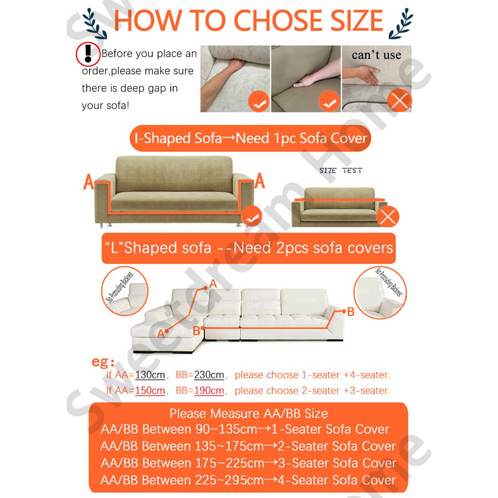 Áo Bọc Ghế Sofa 1 / 2 / 3 / 4 Chỗ Ngồi Hình Chữ L Ốp