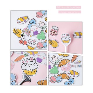 Bộ 36 Sticker nhãn dán Đồ Ăn Sushi