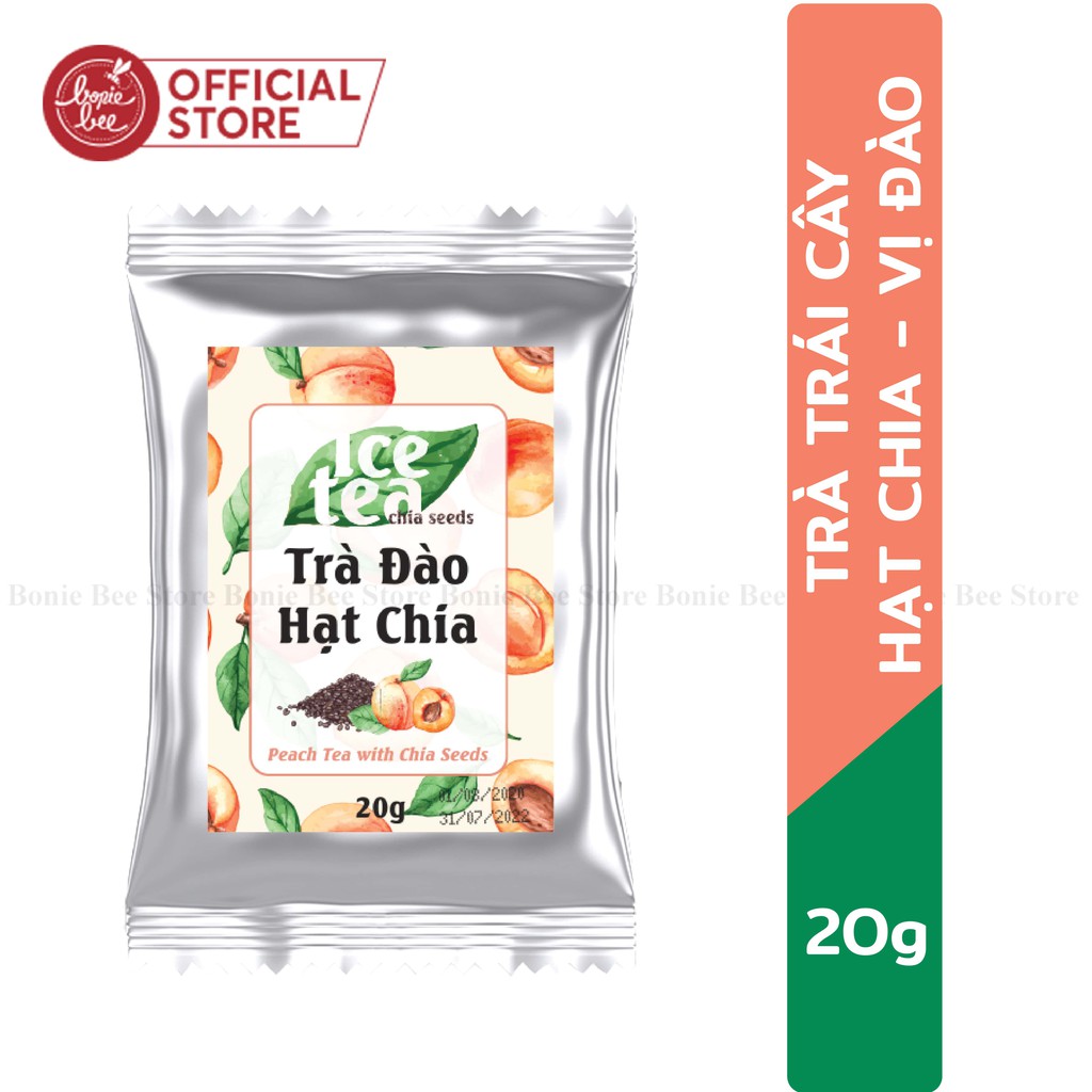 Trà Đào Hạt Chia (Stick)- Trà Đào Hoà Tan 20g