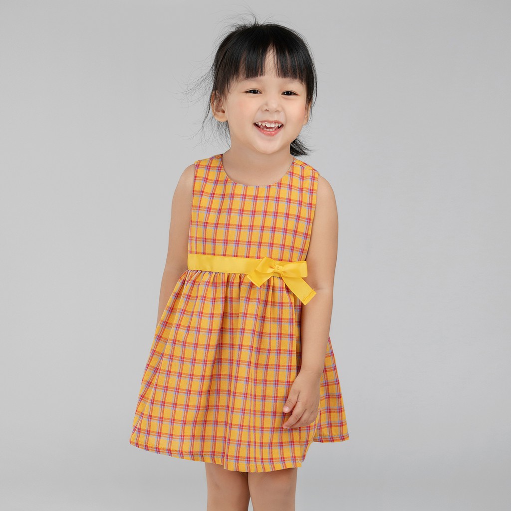 Váy xòe bé gái BAA BABY phối nơ cho bé từ 1 – 7 tuổi – GT-AD28C – Baababy >>> top1shop >>> shopee.vn