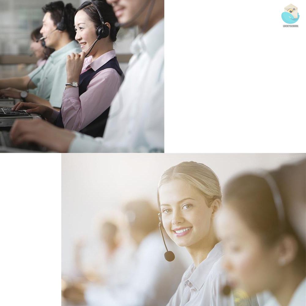 Tai Nghe Chụp Tai Cổng Usb Một Mặt Có Thể Điều Chỉnh Âm Lượng Kèm Micro Tiện Dụng Cho Văn Phòng / Máy Tính / Laptop | BigBuy360 - bigbuy360.vn