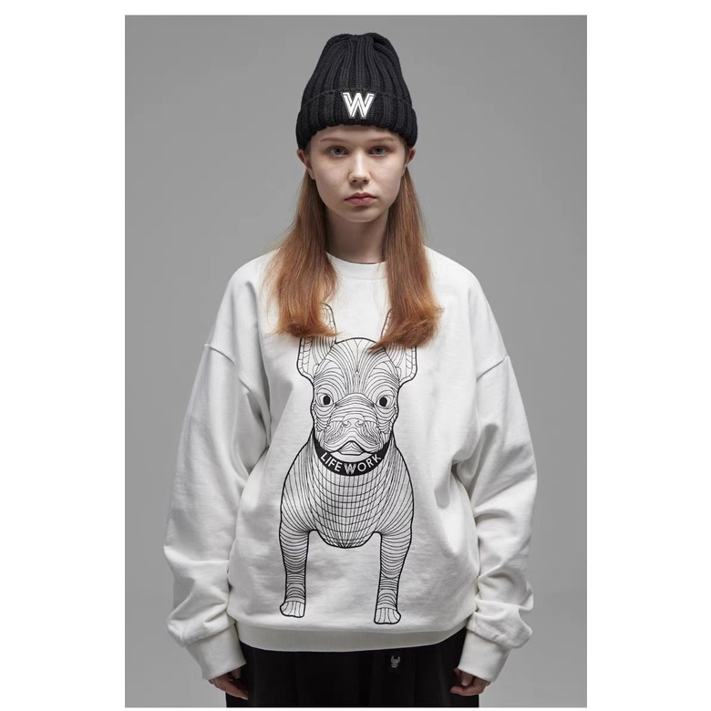 Áo  sweater Dolce in hình chó pug G&BEAUTY