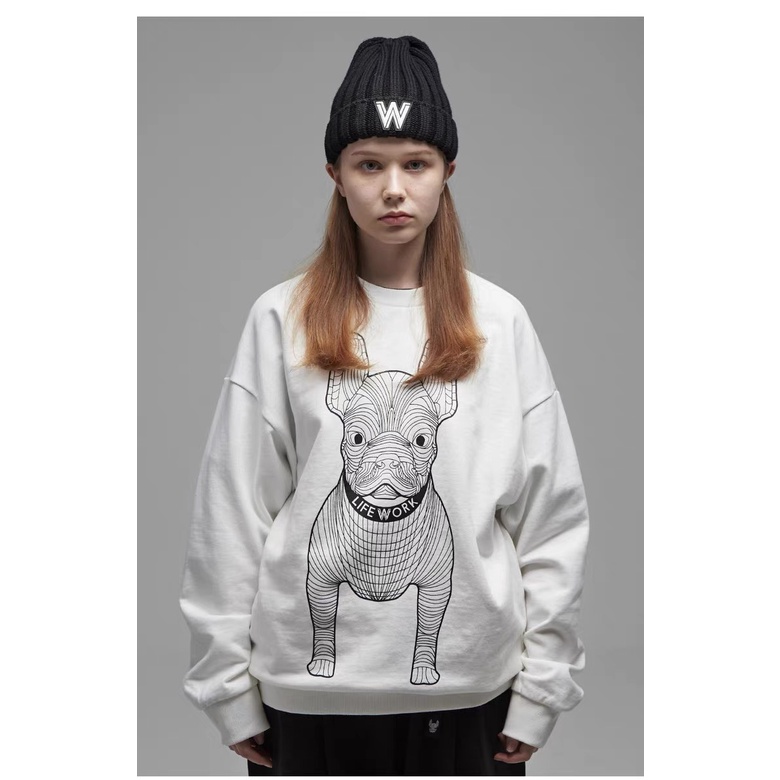 Áo Sweater Dolce Chó Pug Form Unisex Nam Nữ